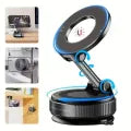 K007 Vacuum Suction Magnetic Bracket – 360° Adjustable Magnetic Phone Holder | Strong Suction Cup | Universal Car & Desk Mount