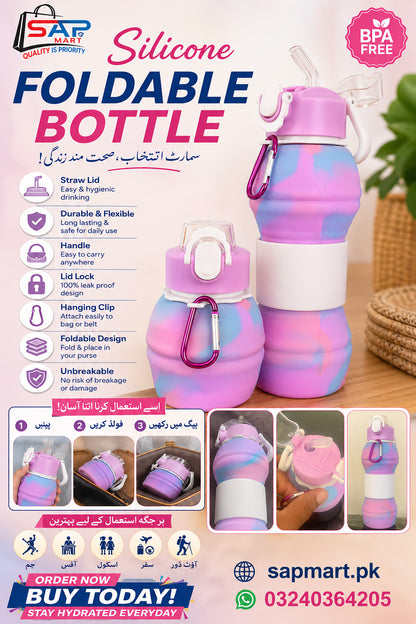 Silicon Foldable Bottle 600 ml
