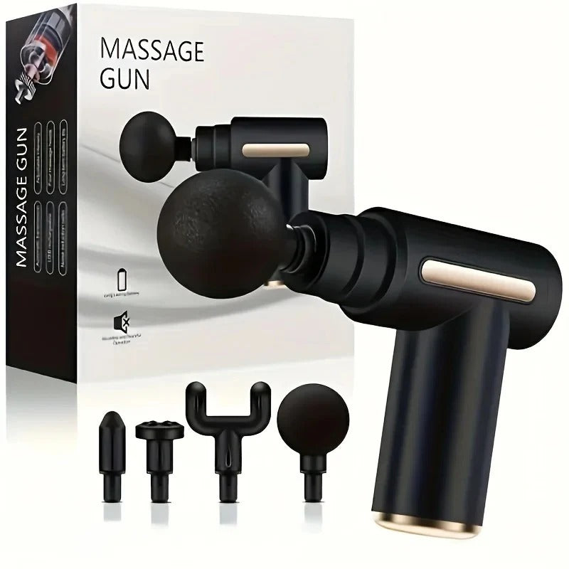 Facial Massager Gun, Cordless Handheld Deep Tissue Muscle Massager