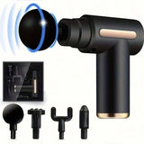 Facial Massager Gun, Cordless Handheld Deep Tissue Muscle Massager