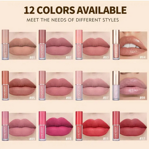 CRAZY GIRL Matte Lip Gloss 12 Pcs Pack Out Class Quality Water Proof Set