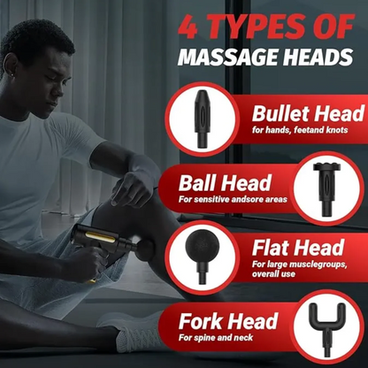 Deep Tissue Massage Gun | Speed Portable Percussion Massager with LED Touch Screen