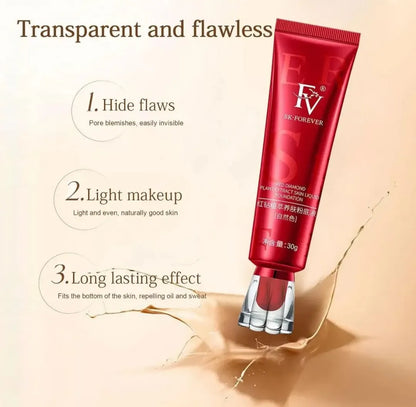 FV Waterproof Foundation with Medium Coverage | Matte Foundation for Oily/Normal Skin, Sweat-resistant Liquid Makeup Foundation for Face, 30g, Natural Beige