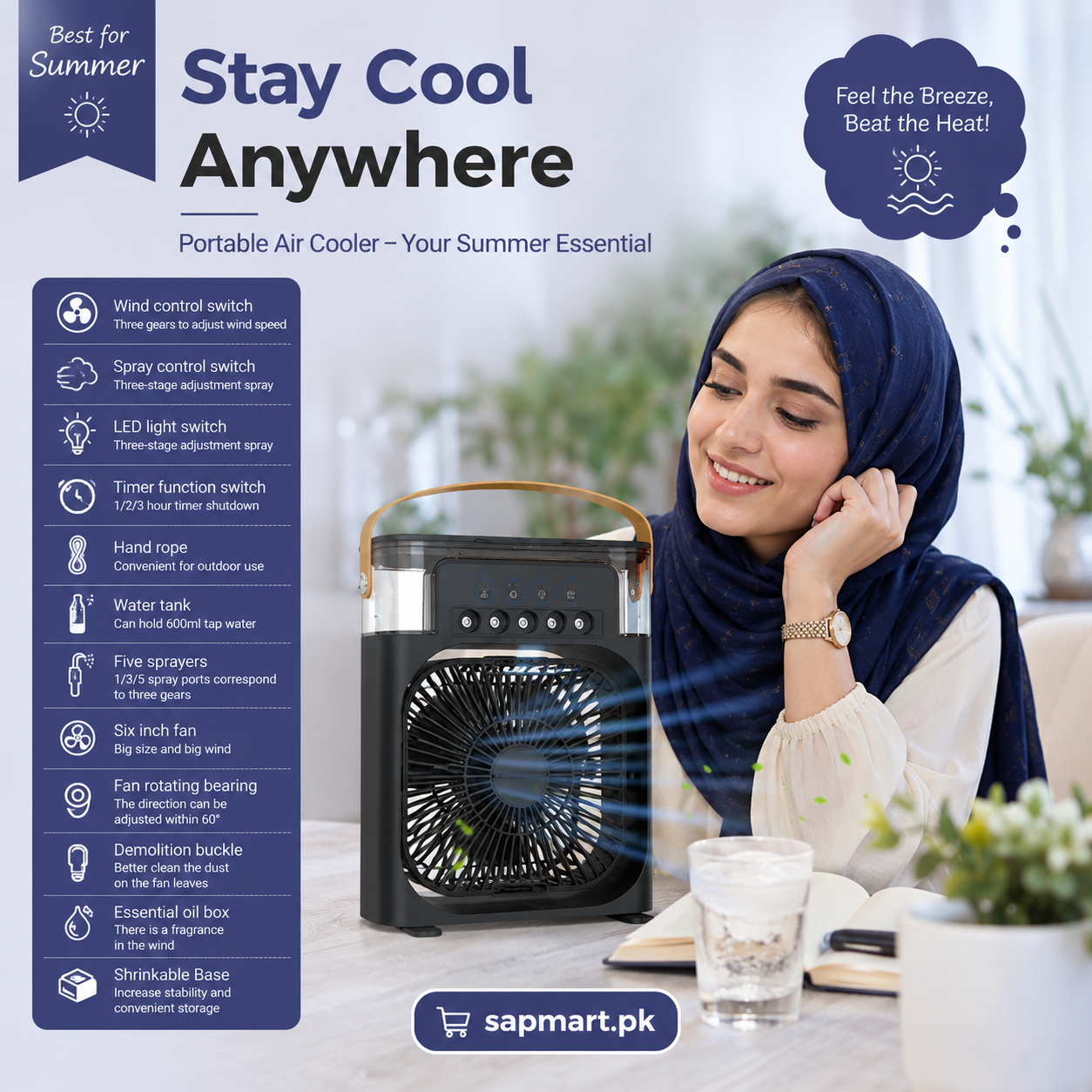 Mini Cooler-Lightweight-Small portable air Cooler